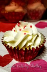 Strawberry filled Valentine Cupcakes